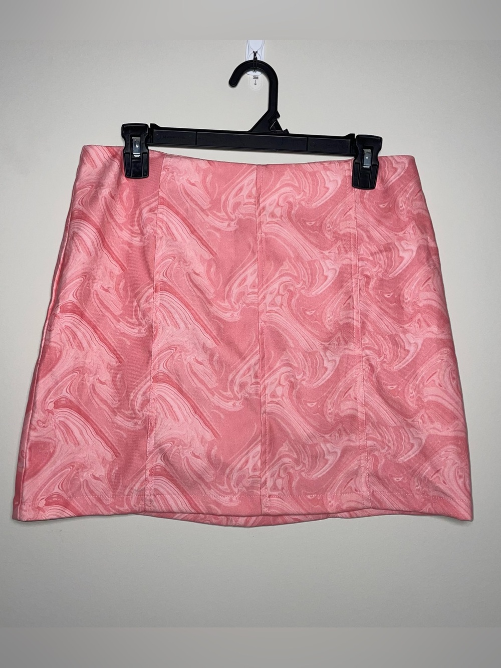 Altar’d State L Pink Swirl Pattern Back Zip Mini Skirt Festival Night Out 70s